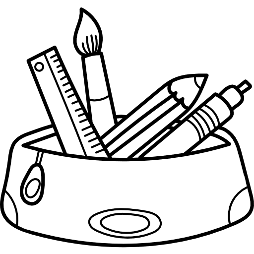 Pencil case pencils case package icon