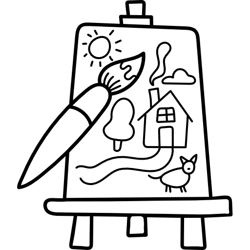 Canvas canvas art and design tools icon