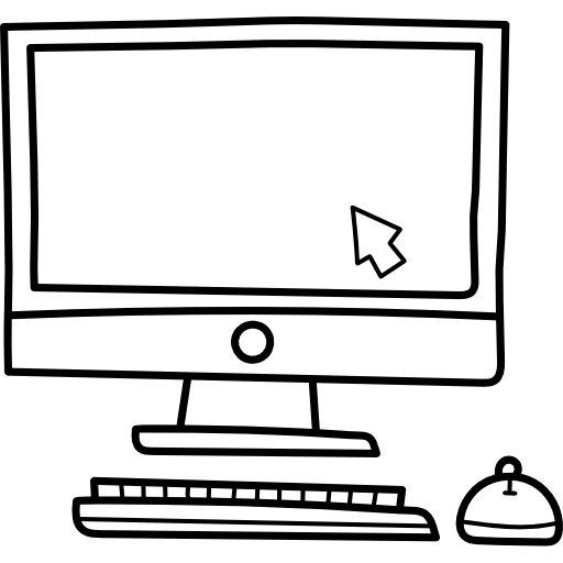 Computer technology screen monitor icon