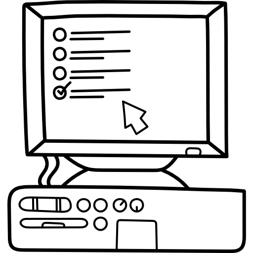 Computer tv monitor technology icon