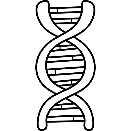 Dna genetical science dna icon