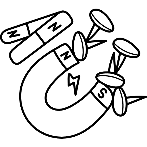 Magnet physics magnetic miscellaneous icon