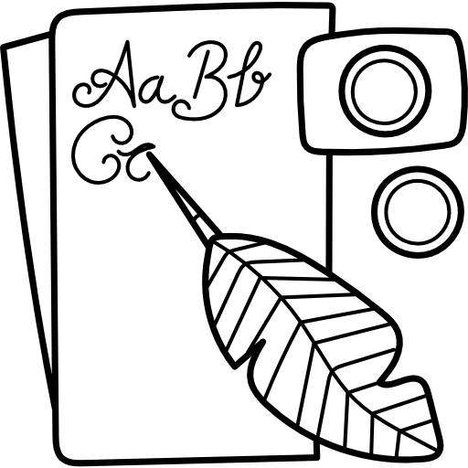 Writing papers education quill icon