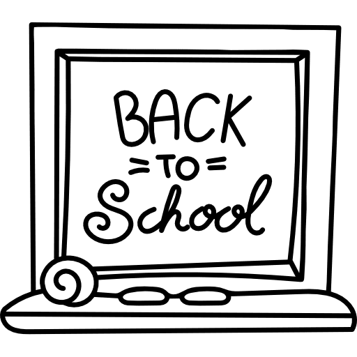 Back to school sign education back to school icon