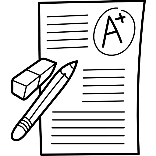 Exam file document exam icon