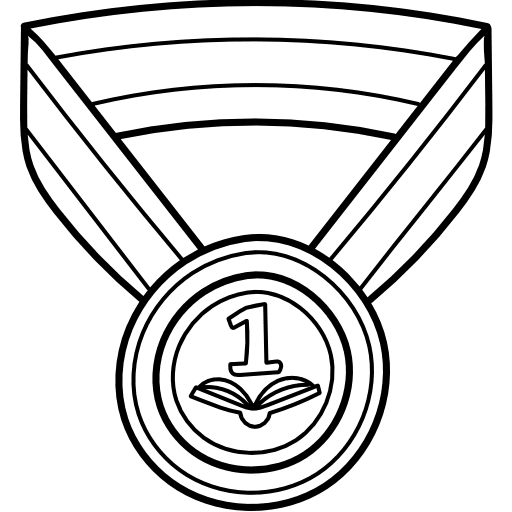 Gold medal medal best winner icon