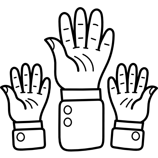 Raise hand raise education student icon