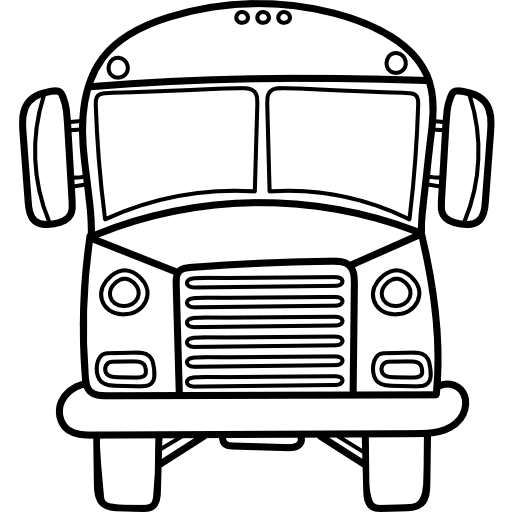 School bus vehicle back to school automobile icon