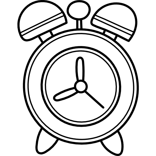 Clock alarm clock time and date clock icon