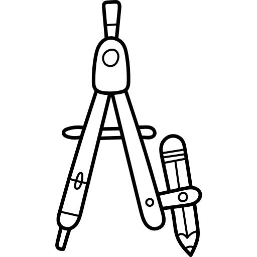 Compass miscellaneous tools and utensils school materials icon