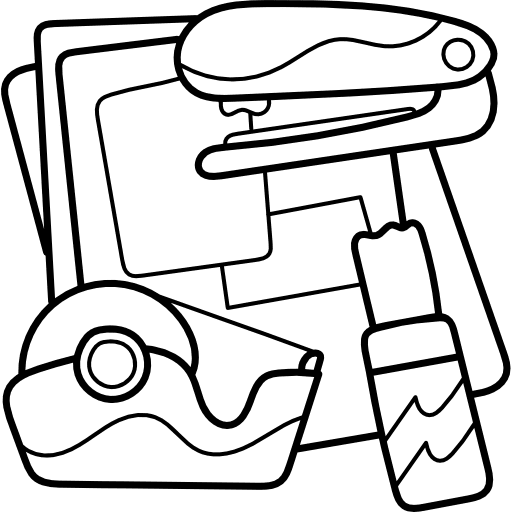 Craft glue craft paper icon