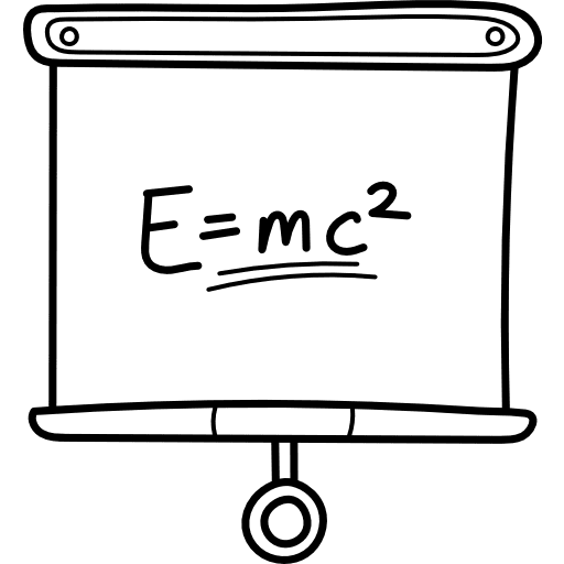 Physics classes class whiteboard icon