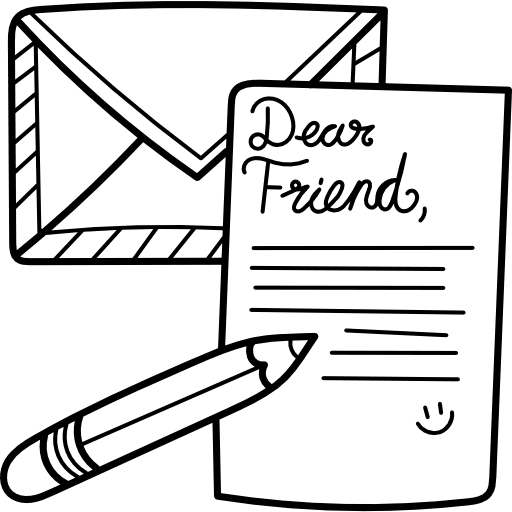 Letter contact education letter icon