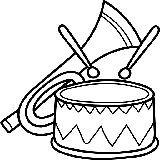 Musical instruments education drum musical instruments icon