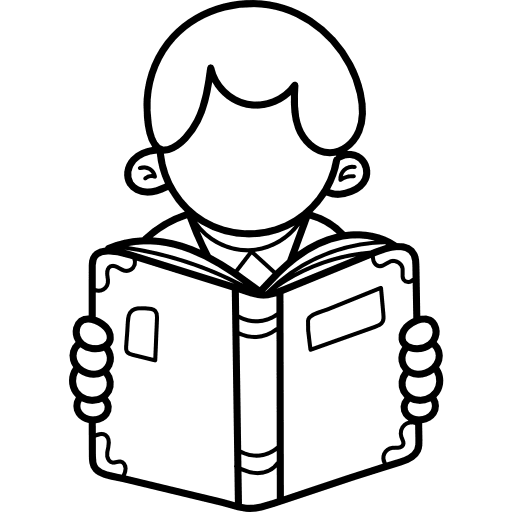 Reading education job people icon