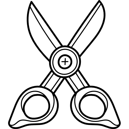 Scissors cutting tools and utensils construction and tools icon