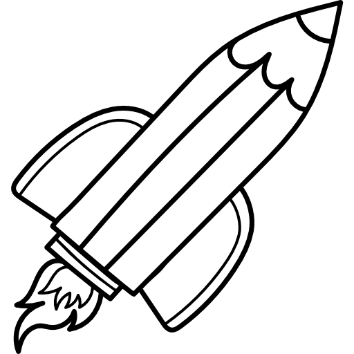 Startup space ship startup transport icon