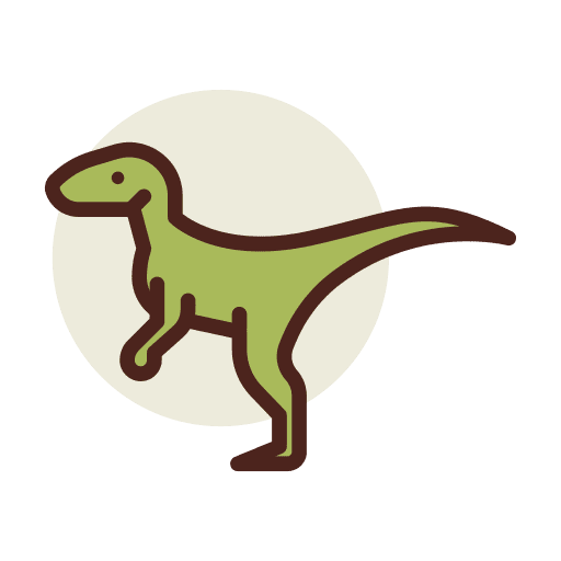 Dinosaur animals wild life extinct icon
