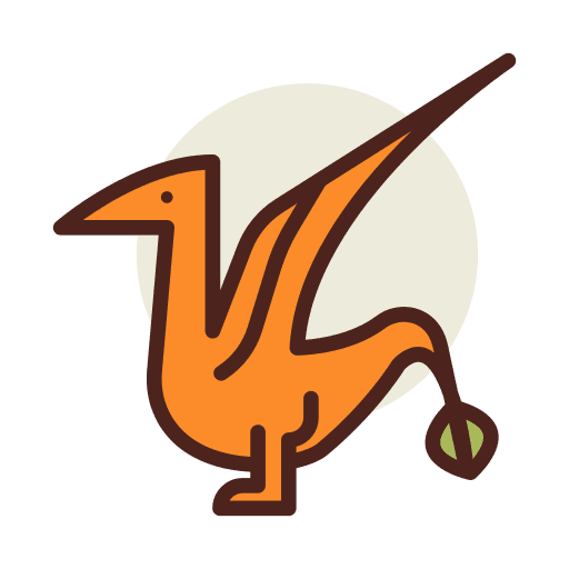 Pterodactyl animals dinosaur wild life icon