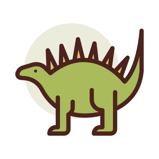 Stegosaurus stegosaurus animals herbivore icon