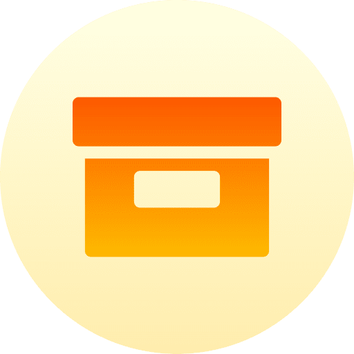 Archive storage box archive office material icon