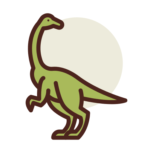 Dinosaur extinct animals wild life icon