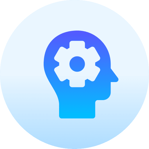 Strategy consideration cognitive gear icon