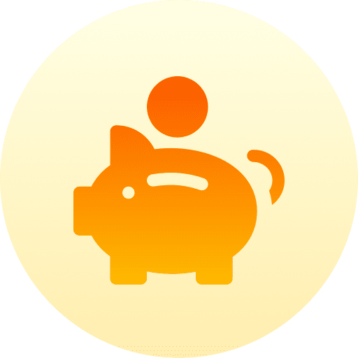 Piggy bank business and finance funds money icon Piggy bank business and finance funds money icon