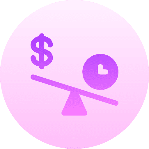 Balance time time is money business and finance icon Balance time time is money business and finance icon