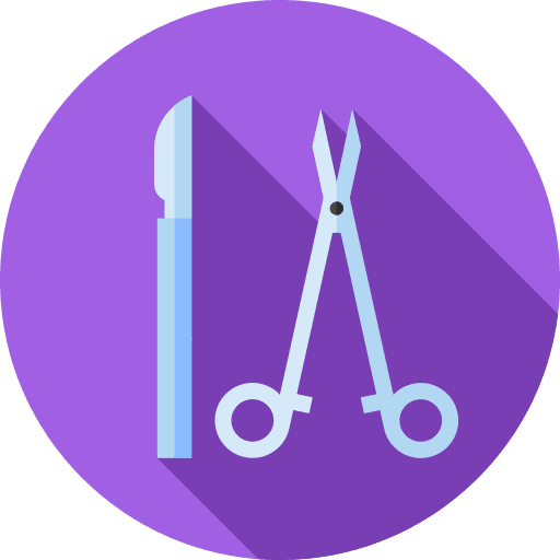 Medical tools surgery tools operation scalpel icon