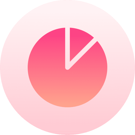 Pie chart finances stats marketing icon Pie chart finances stats marketing icon