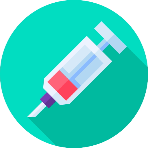 Syringe healthcare and medical vaccine insulin icon