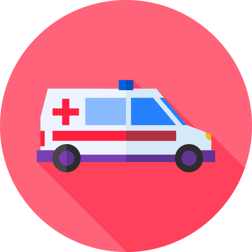 Ambulance vehicle transportation automobile icon Ambulance vehicle transportation automobile icon