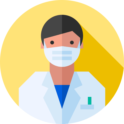 Doctor avatar medical mask doctor icon