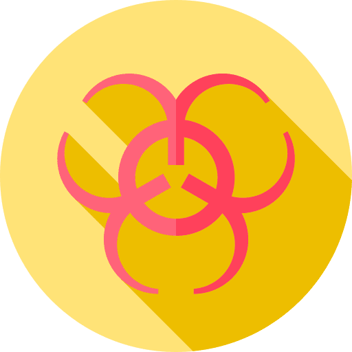Biohazard virus dangerous hazardous icon Biohazard virus dangerous hazardous icon