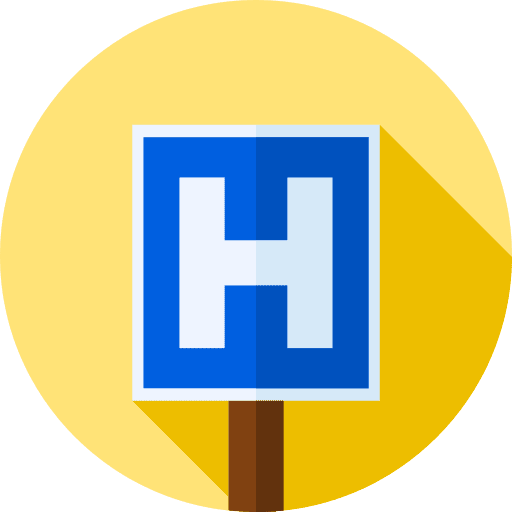 Hospital healthcare and medical hospital signaling icon Hospital healthcare and medical hospital signaling icon