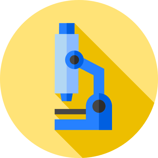 Microscope observation medical laboratory icon Microscope observation medical laboratory icon