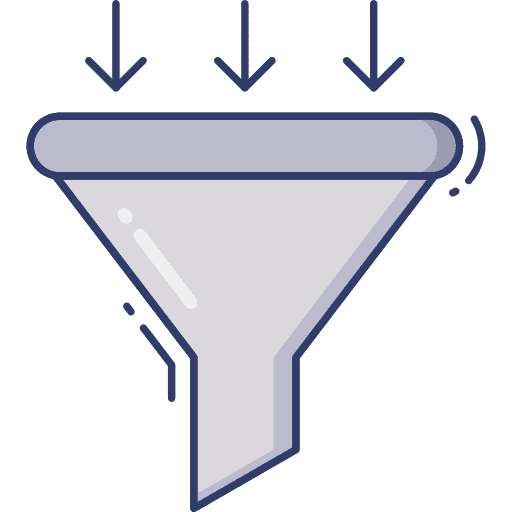 Funnel funnel filter business and finance icon