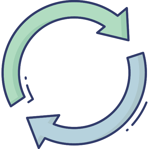 Sync arrows sync round arrow icon