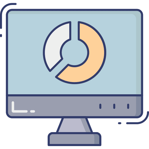 Monitor screen monitor screen monitor graph icon