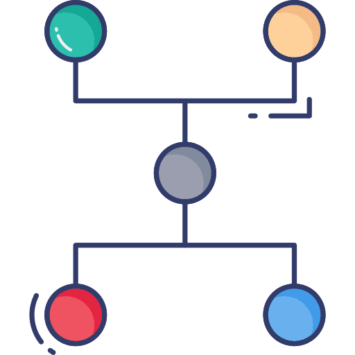 Network network circles share icon