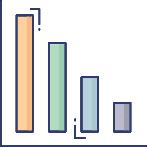 Bar graph bar graph business and finance graphic icon