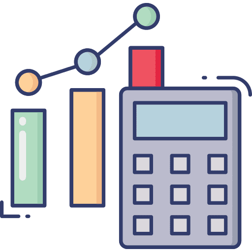 Income chart income chart business and finance accounting icon