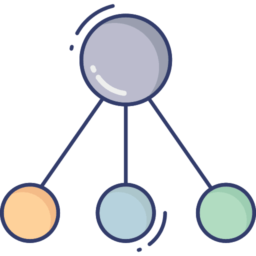 Share load balancer organization networking icon