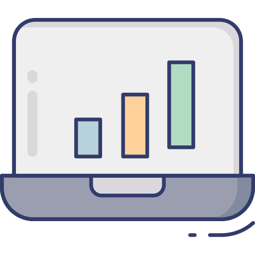 Laptop screen laptop laptop screen business and finance icon