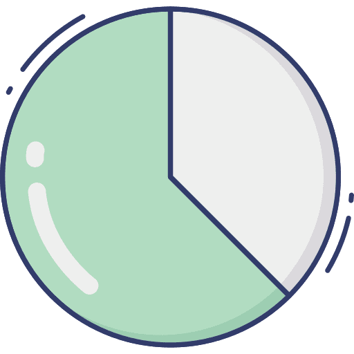Pie graph pie graph graph business and finance icon