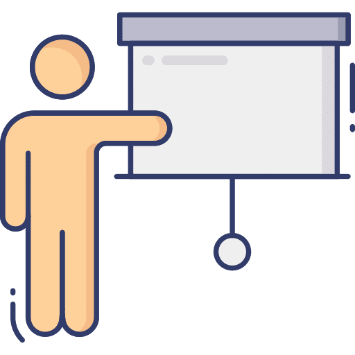 Presentation business and finance chart presentation icon