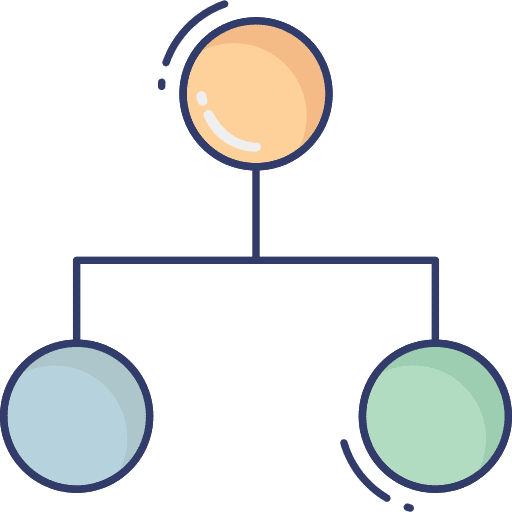 Share share hierarchy structure organization icon