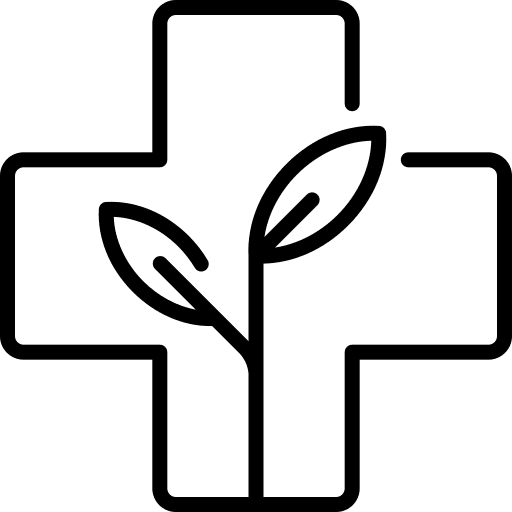 Cross treatment healing alternative medicine icon