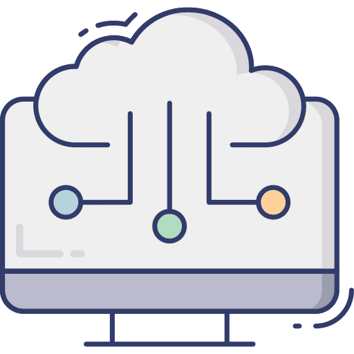 Monitor screen monitor screen cloud computing electronics icon
